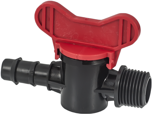 Mini robinet cu filet exterior pentru tub de picurare