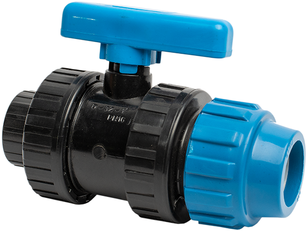 Robinet PVC cu bila compresiune x FI