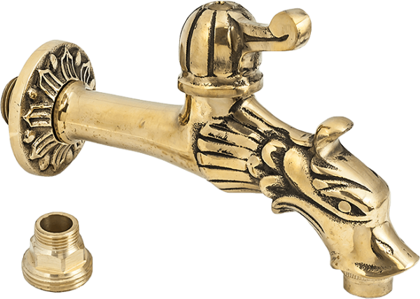 Hydro robinet decorativ dublu serviciu din alama cu maneta si finisaj Dragon