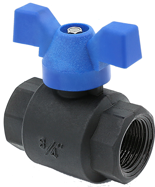 Plas-Fit Robinet cu bila cu maneta tip fluture din polimer FI-FI